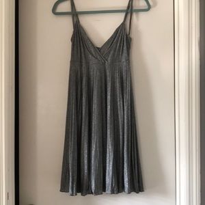 Max + Cleo Silver Dress XS